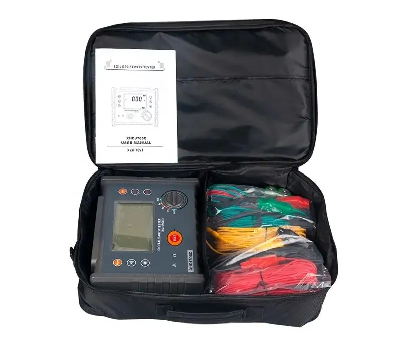XHDJ706 Earth Resistance Soil Resistivity Tester for Precise Measurement of Earth Resistance Soil Resistivity and Voltage 0